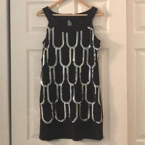 Black and silver sequin Dress